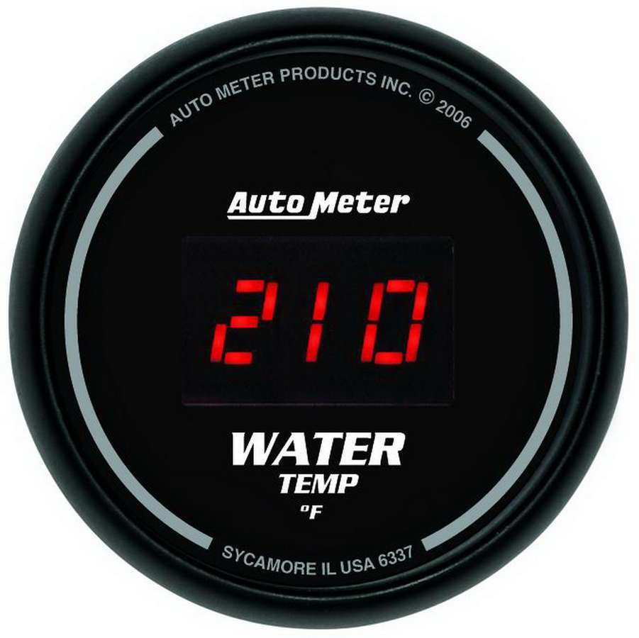 2-1/16 DG/B Water Temp Gauge - AutoMeter 6337