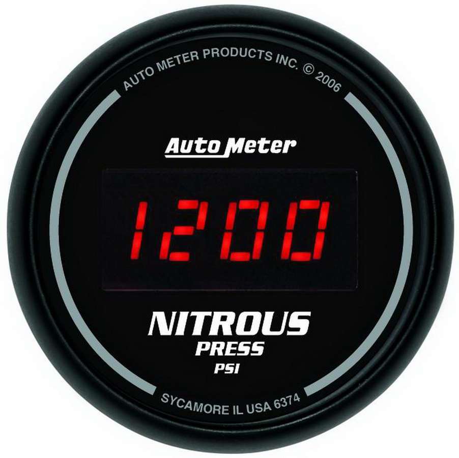 2-1/16in DG/B Nitrous Pressure Gauge - AutoMeter 6374