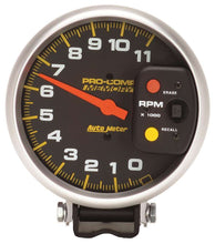 Load image into Gallery viewer, AutoMeter GAUGE; TACHOMETER; 5in.; 11K RPM; PEDESTAL W/PEAK MEMORY; PRO-COMP