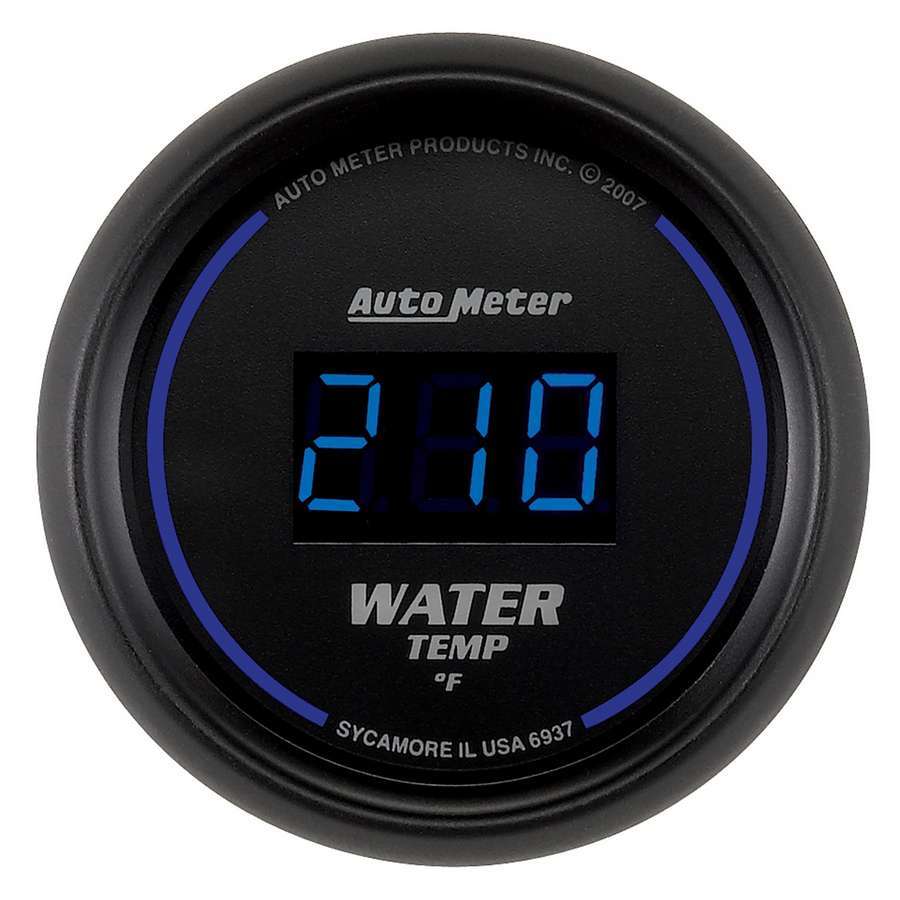 2-1/16 Water Temp Gauge 0-340F Digital - AutoMeter 6937