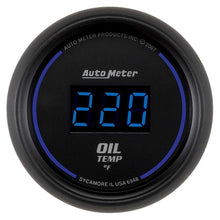 Load image into Gallery viewer, 2-1/16in Cobalt Oil Temp Gauge  Digital 340F - AutoMeter 6948