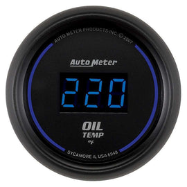 2-1/16in Cobalt Oil Temp Gauge  Digital 340F - AutoMeter 6948