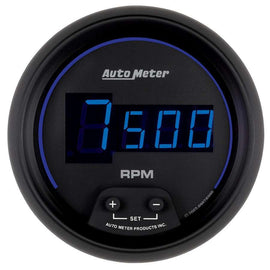 3-3/8 Cobalt Digital In-Dash Tach - Black - AutoMeter 6997