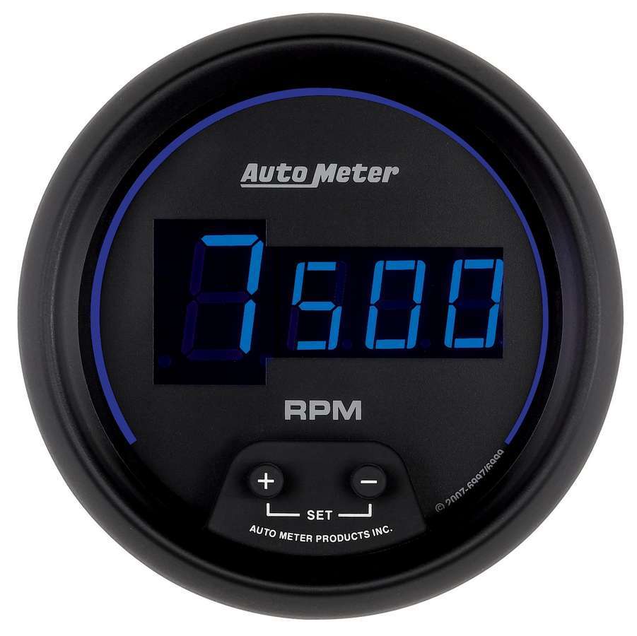 3-3/8 Cobalt Digital In-Dash Tach - Black - AutoMeter 6997