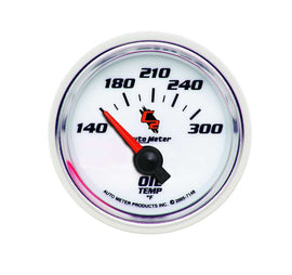 2-1/16in C2/S Oil Temp Gauge 140-300 - AutoMeter 7148