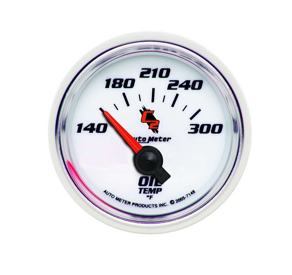 2-1/16in C2/S Oil Temp Gauge 140-300 - AutoMeter 7148