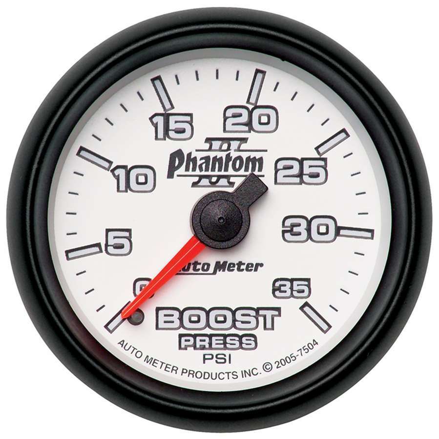 2-1/16in P/S II Boost Gauge 0-35psi - AutoMeter 7504