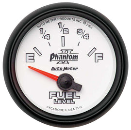 2-1/16in P/S II Fuel Level Gauge 240-33ohms - AutoMeter 7516