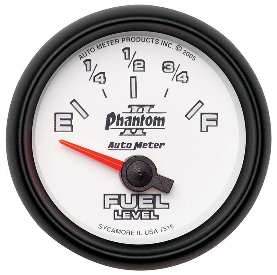 2-1/16in P/S II Fuel Level Gauge 240-33ohms - AutoMeter 7516