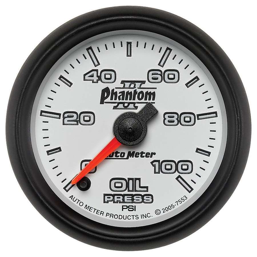 2-1/16in P/S II Oil Pressure Gauge 0-100psi - AutoMeter 7553