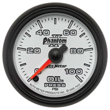 Load image into Gallery viewer, 2-1/16in P/S II Oil Pressure Gauge 0-100psi - AutoMeter 7553