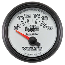 Load image into Gallery viewer, 2-1/16in P/S II Voltmeter 8-18 - AutoMeter 7592