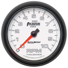 Load image into Gallery viewer, AutoMeter GAUGE; TACHOMETER; 3 3/8in.; 10K RPM; IN-DASH; PHANTOM II