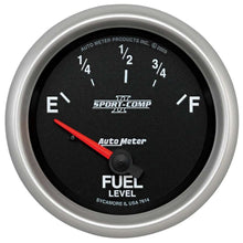 Load image into Gallery viewer, AutoMeter GAUGE; FUEL LEVEL; 2 5/8in.; 0OE TO 90OF; ELEC; SPORT-COMP II
