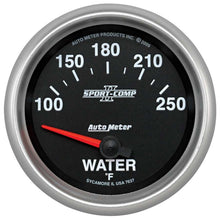 Load image into Gallery viewer, AutoMeter GAUGE; WATER TEMP; 2 5/8in.; 100-250deg.F; ELECTRIC; SPORT-COMP II