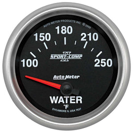 AutoMeter GAUGE; WATER TEMP; 2 5/8in.; 100-250deg.F; ELECTRIC; SPORT-COMP II