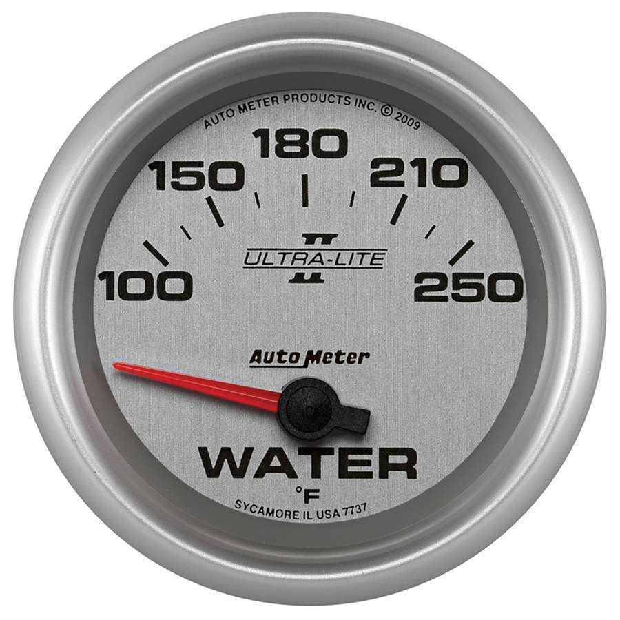 AutoMeter GAUGE; WATER TEMP; 2 5/8in.; 100-250deg.F; ELECTRIC; ULTRA-LITE II