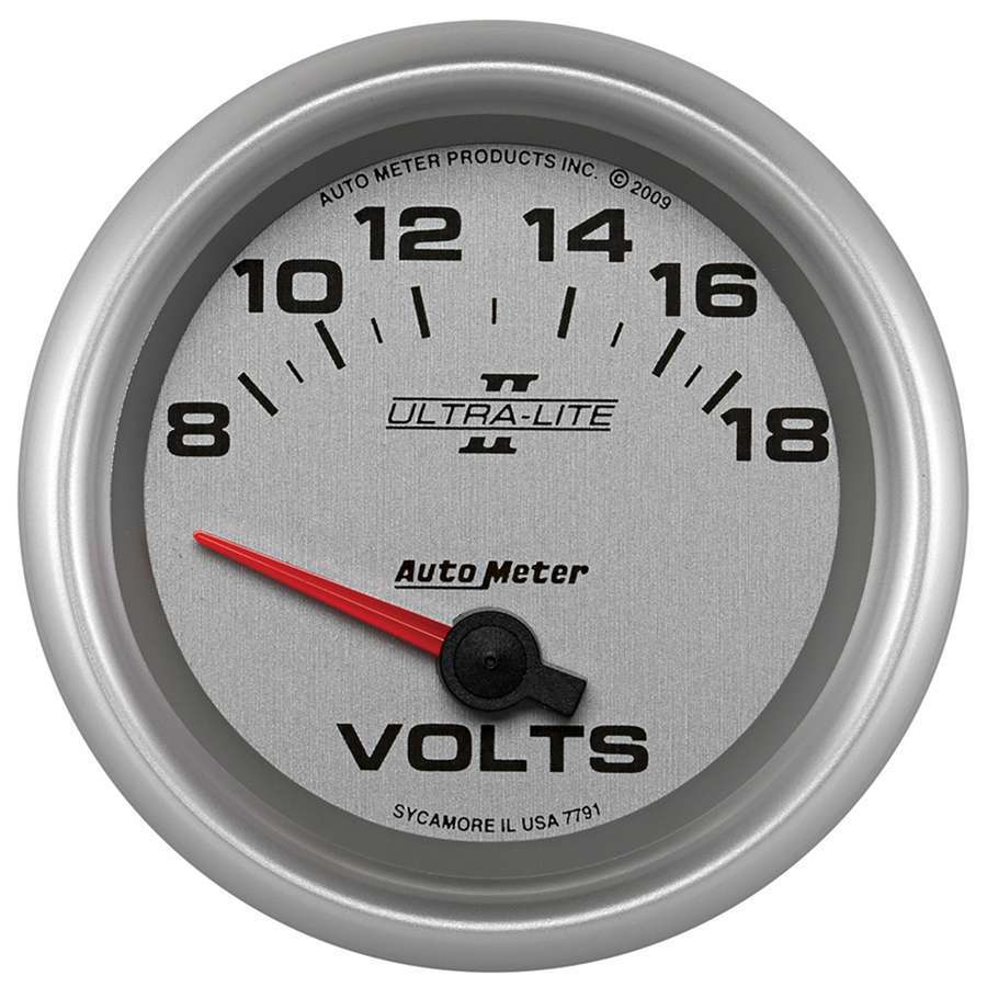 2-5/8 U/L II Voltmeter Gauge 8-18volts - AutoMeter 7791