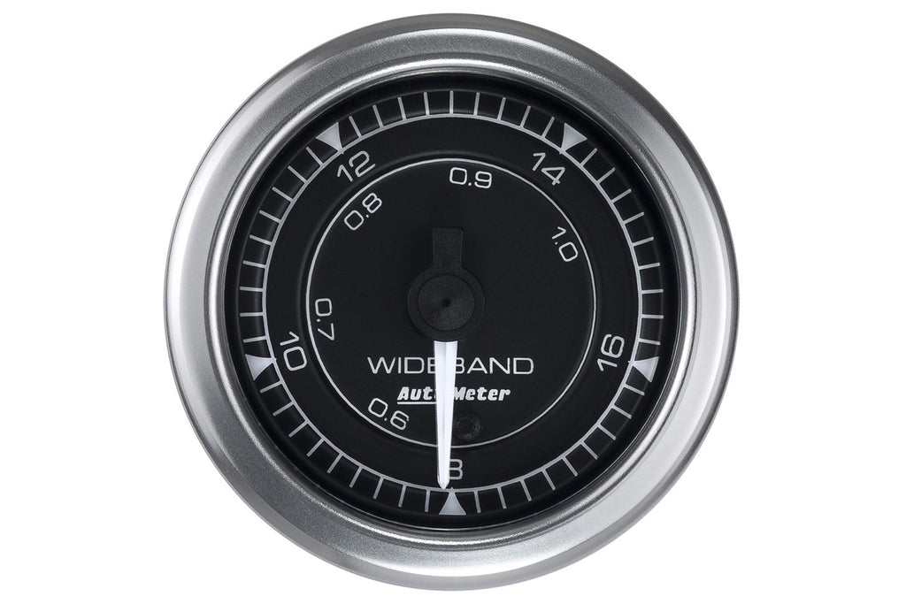 AutoMeter GAUGE; AIR/FUEL RATIO-WIDEBAND; ANALOG; 2 1/16in.; 8:1-18:1; STEPPER MOTOR; CHRO