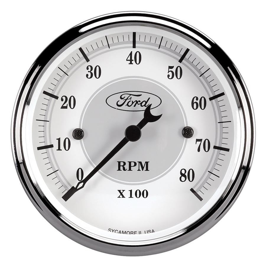 AutoMeter GAUGE; TACHOMETER; 3 1/8in.; 8K RPM; IN-DASH; FORD MASTERPIECE
