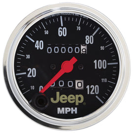 AutoMeter GAUGE; SPEEDOMETER; 3 3/8in.; 120MPH; MECHANICAL; JEEP