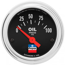 Load image into Gallery viewer, 2-1/16 Oil Press Gauge Mopar Logo Series - AutoMeter 880786