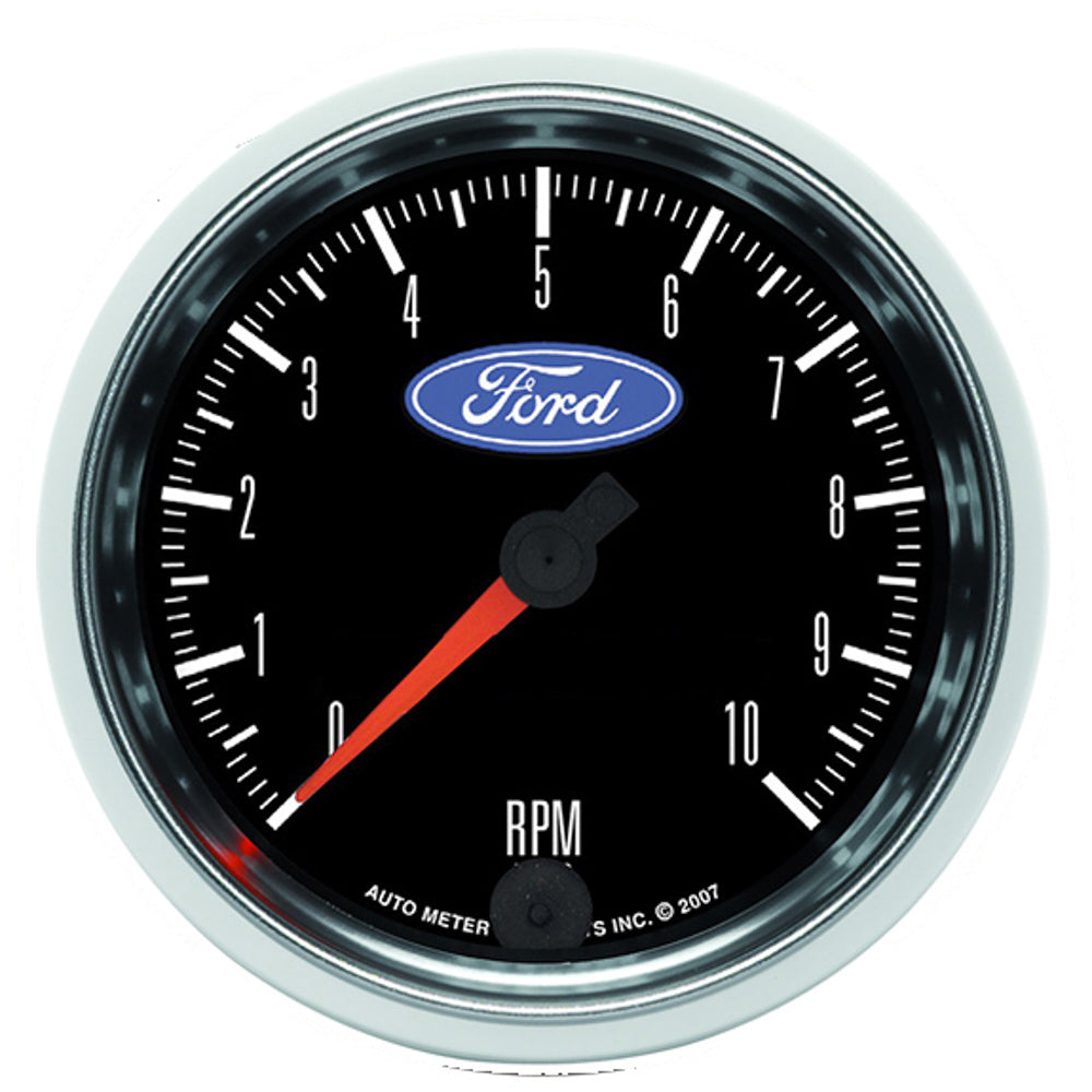 AutoMeter GAUGE; TACHOMETER; 3 3/8in.; 10K RPM; IN-DASH; FORD