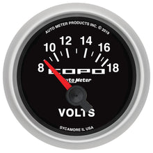 Load image into Gallery viewer, 2-1/16 COPO Voltmeter Gauge 8-18 Volts - AutoMeter 880874