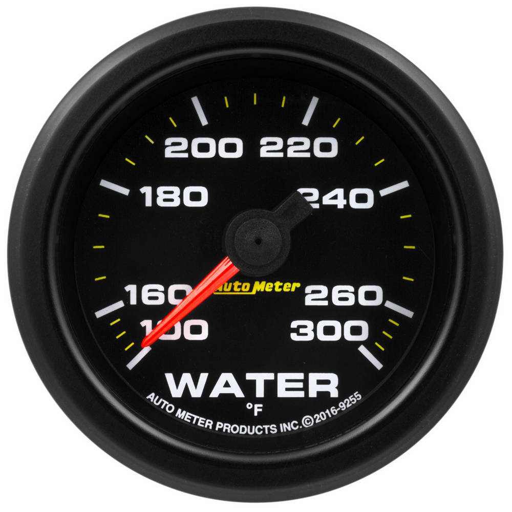 AutoMeter GAUGE; WATER TEMP; 2 1/16in.; 300deg.F; STEPPER MOTOR W/PK/WRN; EXTREME ENVIRONM