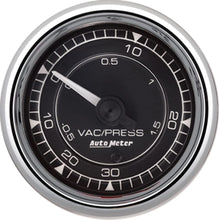 Load image into Gallery viewer, AutoMeter GAUGE; VAC/BOOST; 2 1/16in.; 30INHG-30PSI; MECHANICAL; CHRONO CHROME
