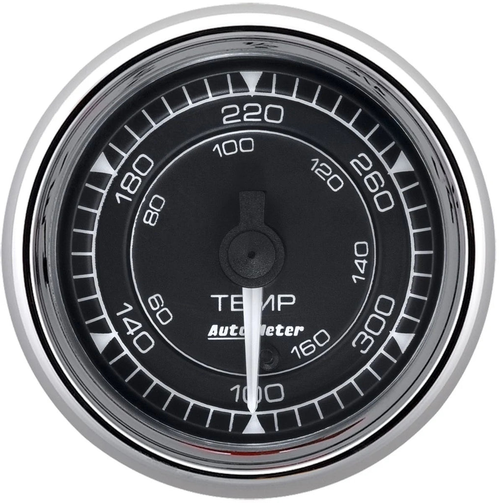 AutoMeter GAUGE; TEMP; 2 1/16in.; 140-380deg.F; DIGITAL STEPPER MOTOR; CHRONO CHROME