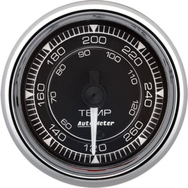 AutoMeter GAUGE; TEMP; 2 1/16in.; 120-280deg.F; DIGITAL STEPPER MOTOR; CHRONO CHROME