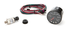 AutoMeter GAUGE; OIL PRESS; 2 1/16in.; 120PSI; STEPPER MOTOR W/PEAK/WARN; BLK/BLK; SPEK