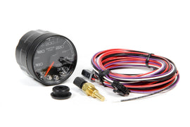 AutoMeter GAUGE; WATER TEMP; 2 1/16in.; 300deg.F; STEPPER MOTOR W/PEAK/WARN; BLK/BLK; SPEK