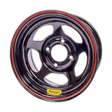 13x7 5x100mm 3in BS Inertia D-Hole Black  -  Bassett 37SN3