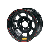Wheel 14x7 D-Hole 5x 4.5in 2in BS Black  -  Bassett 47SF2
