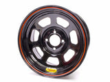 Wheel 14x7 D-Hole 4x100mm 2in Black  -  Bassett 47SH2