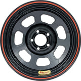 Wheel 14x7 D-Hole 5x100mm 2in BS Black  -  Bassett 47SN2