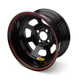 Wheel 14x7 D-Hole 4x 4.25in 1in BS Black  -  Bassett 47SP1