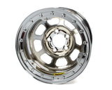 15 x 8.75 B/L Chrome 5x5 2in BS D-Hole  -  Bassett 59D52CLK