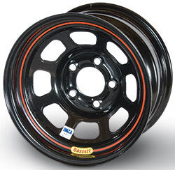 Wheel 13X7 4X4.5 4in BS Black D-Hole - Bassett L37ST4L