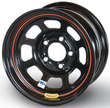 Wheel 13X7 4X4.5 4in BS Black D-Hole - Bassett L37ST4L