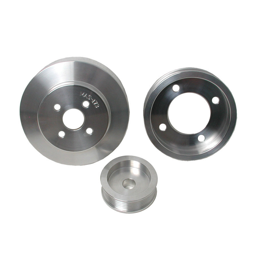 3pc. Aluminum Pulley Kit - 94-95 Mustang 5.0L - BBK Performance Parts 1554
