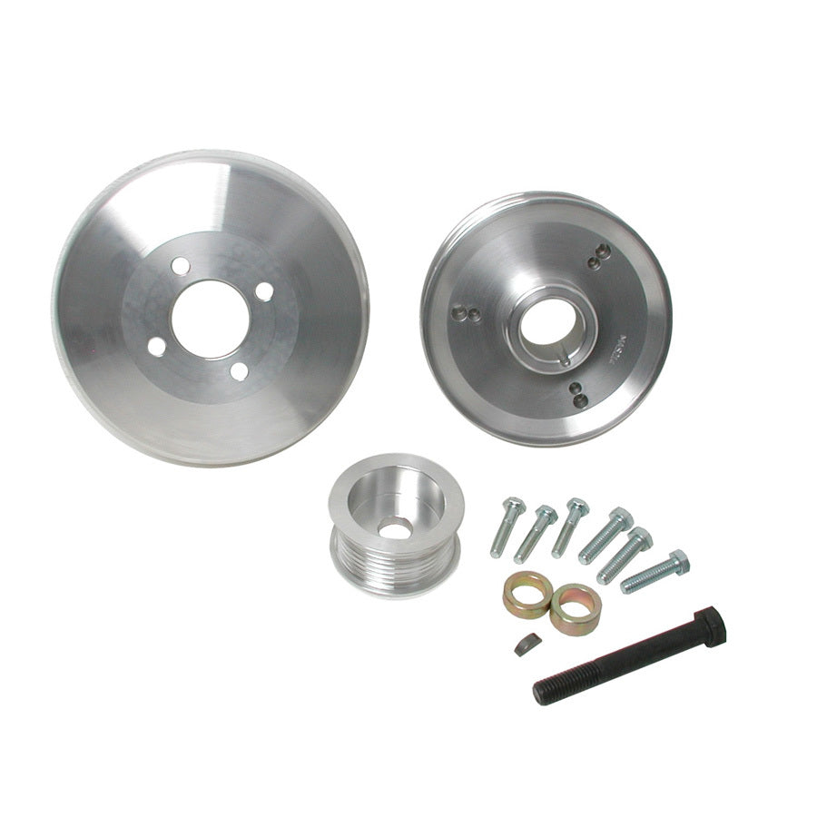 3pc. Aluminum Pulley Kit - 97-03 Ford 4.6/5.4L - BBK Performance Parts 15550