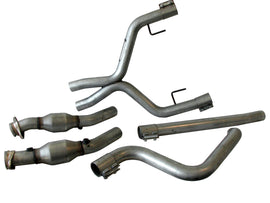 Off-Road X-Pipe w/Conv. - 05-09 Mustang V6 - BBK Performance Parts 4011