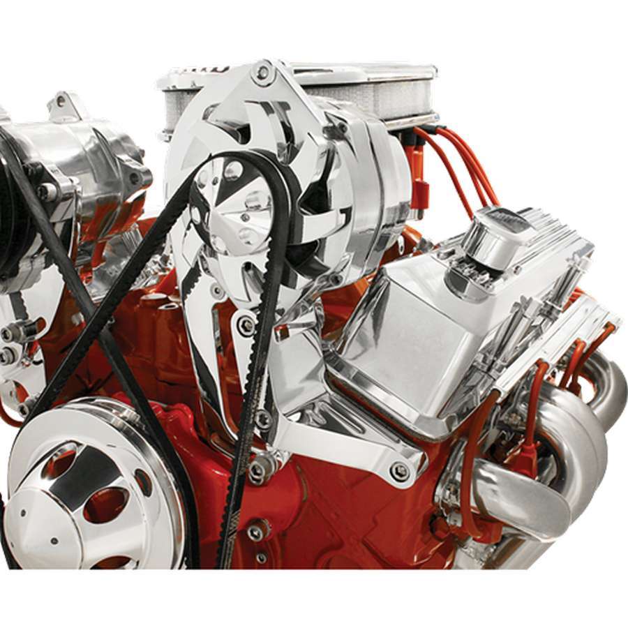 Alt. Bracket SBC Driver Side Hi Mount - Billet Specialties 10220