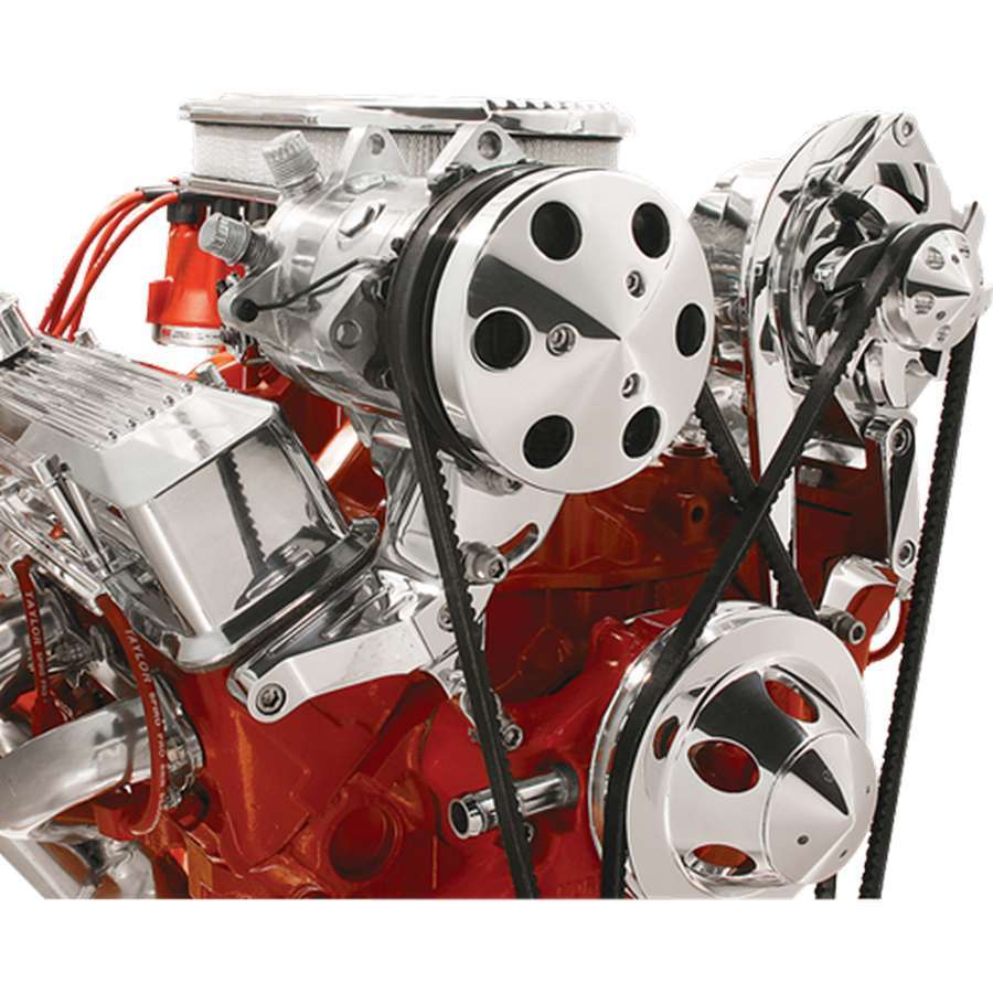 A/C Brkt. SBC Pass. Side Hi Mount - Billet Specialties 10221