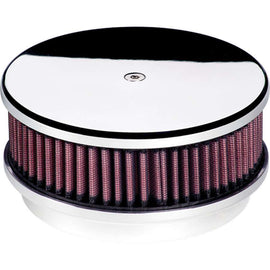 Air Cleaner 6-3/8in Round Polished - Billet Specialties 15129