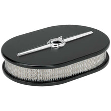 Load image into Gallery viewer, Oval Air Cleaner Small Streamline Black - Billet Specialties 15324