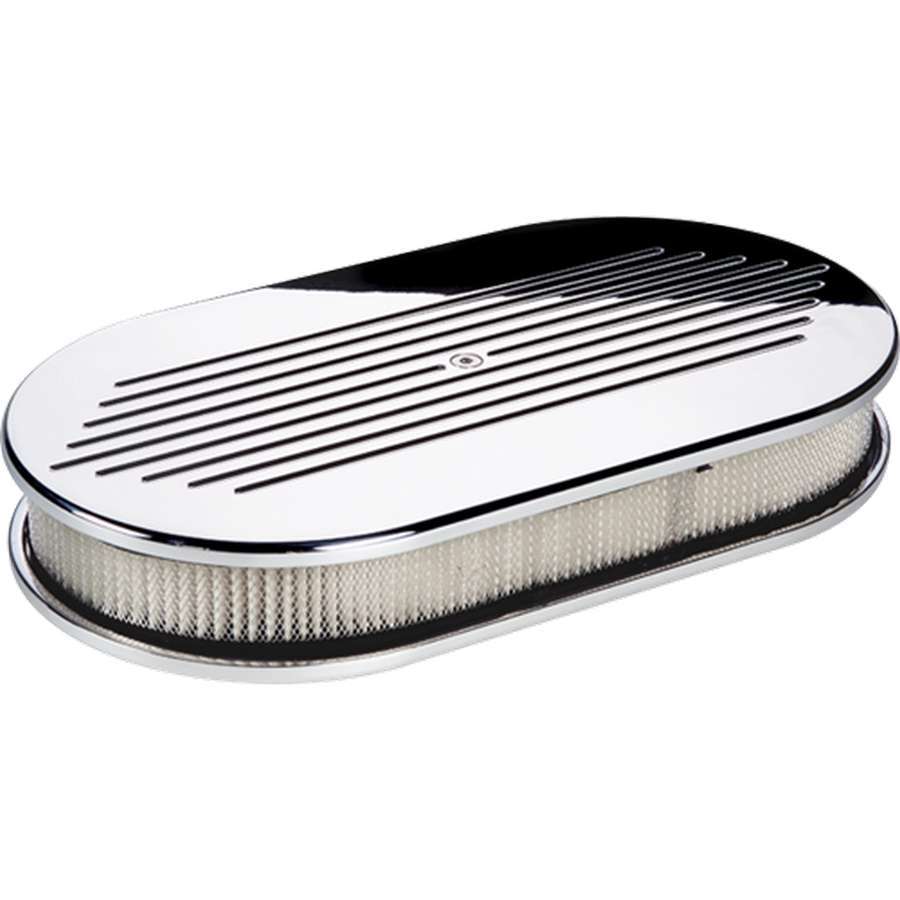 Large Oval Ball Milled Air Cleaner - Billet Specialties 15420